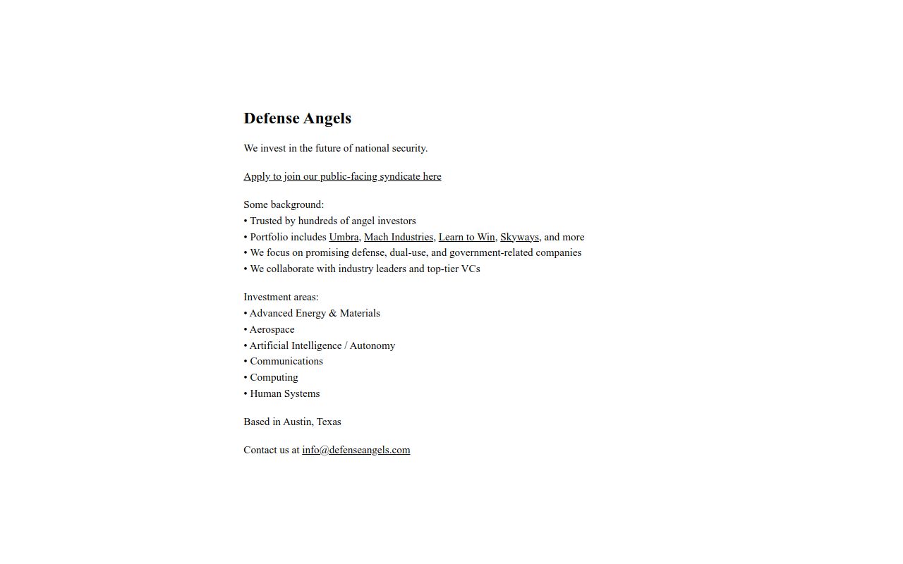 Defense Angels